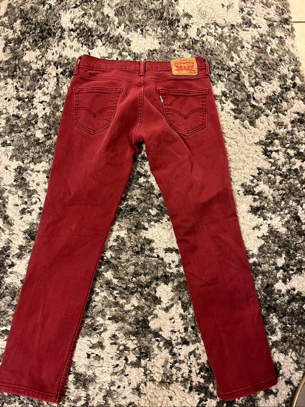 Levi's Women's Skinny Jeans in Deep Red
